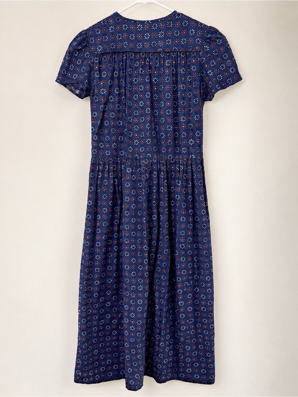Christy Dawn Dawn Dress S Indigo Daisy Organic Cotton Prairie Midi Dress - Picture 4 of 11